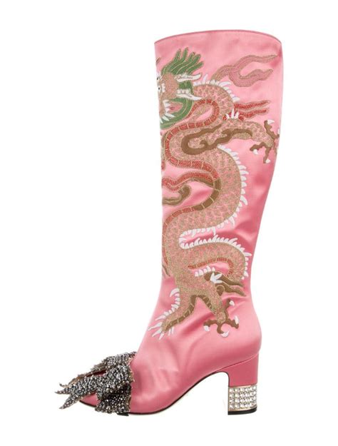 gucci boots with dragons